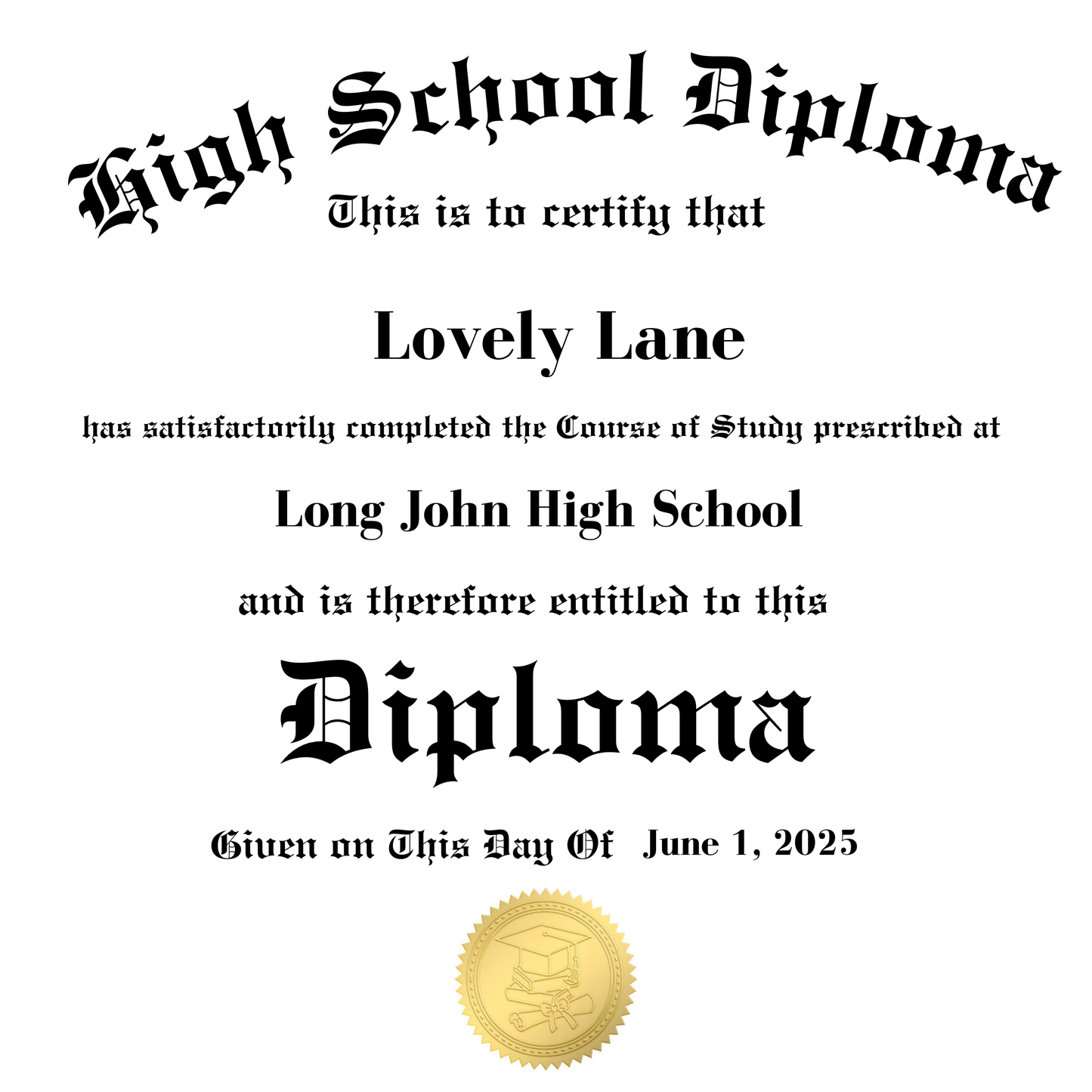 Graduation diploma pillow