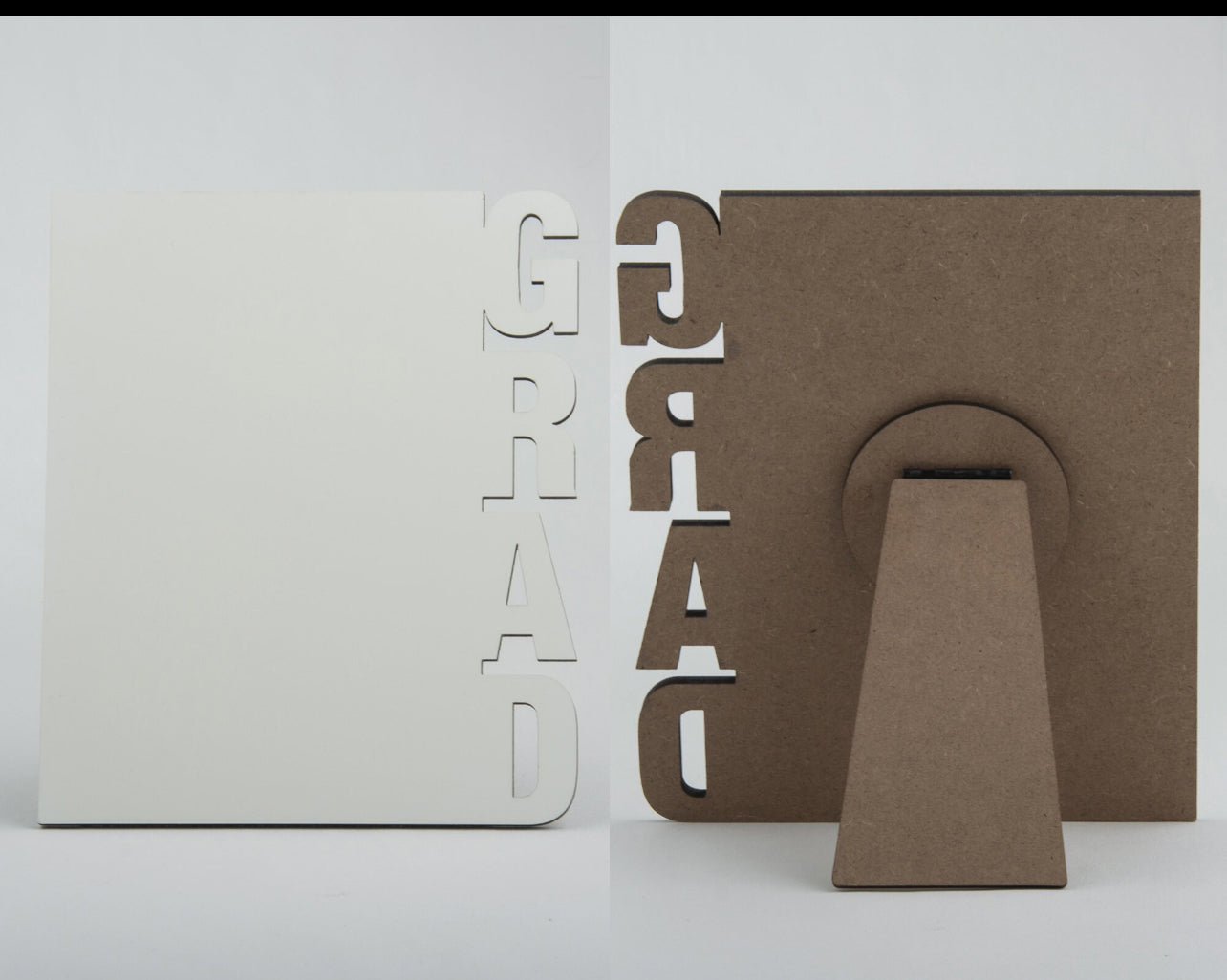 Wood  graduation frames