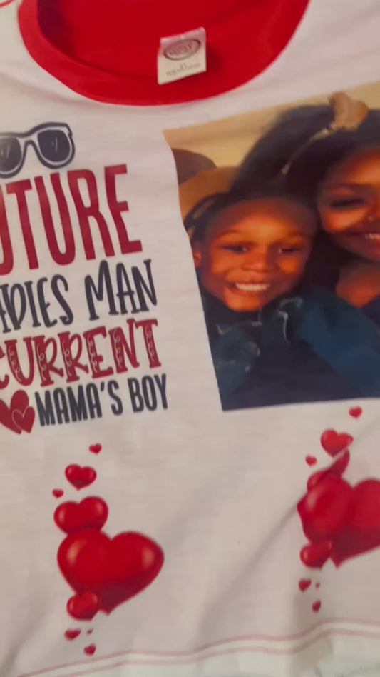 Custom Child Red & White Tee